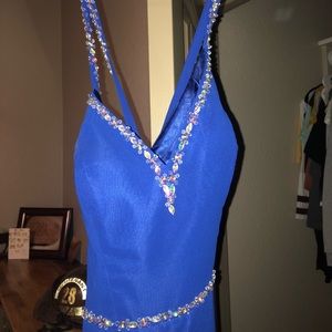 Blue prom dress